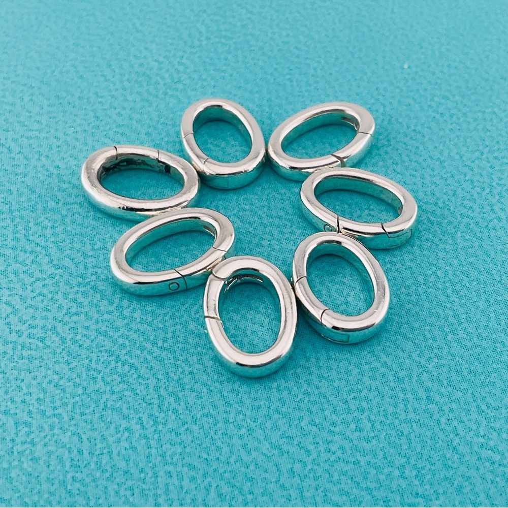 Tiffany oval clasping link for charms
